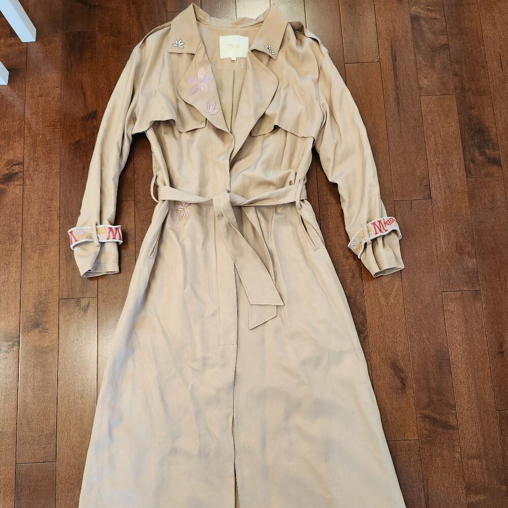 Maje women's beige trench coat in size 36 - Picture 1 of 11
